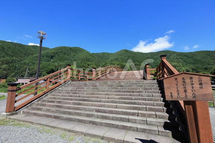 奈良井木曽の大橋 奈良井,木曽,奈良井宿の写真素材