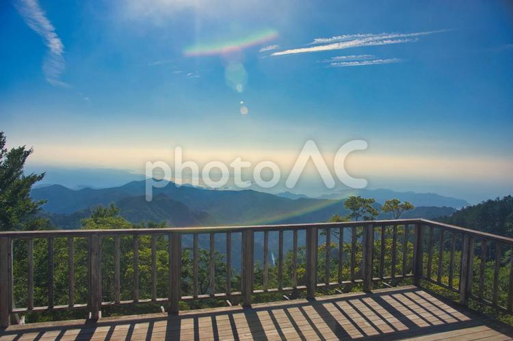 大台ヶ原の風景 大蛇嵓,断崖絶壁,正木ヶ原の写真素材