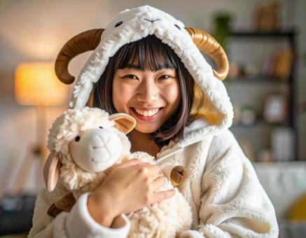 未年フォト・羊コスの羊子さん 未年フォト・羊コスの羊子さんの写真