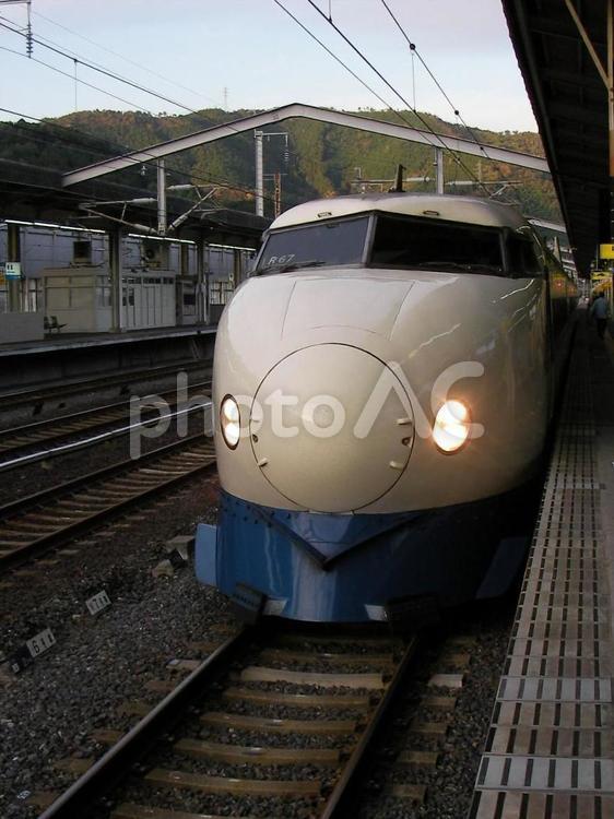 0系新幹線＜山陽新幹線・こだま・新岩国駅＞ 0系新幹線,0系,新幹線の写真素材