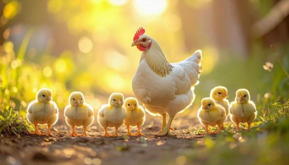 かわいいヒヨコの写真