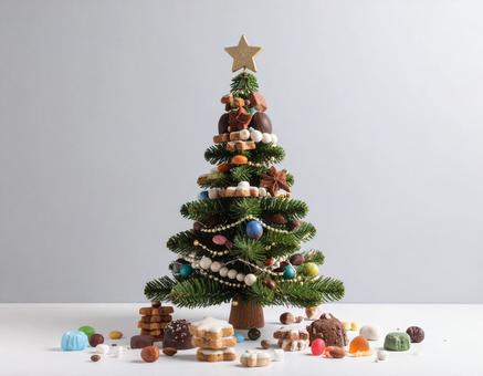 スイーツのクリスマスツリー スイーツのクリスマスツリーの写真