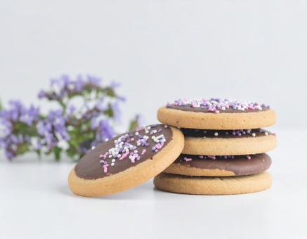 美味しそうな手作りクッキー、チョコ 美味しそうな手作りクッキー、チョコの写真