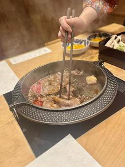 牛肉のすき焼き すき焼き,牛肉,肉の写真素材