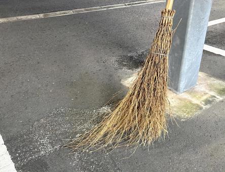 Photo, cleaning, clean up, a broom, 