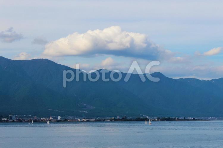 ヨットと青空 ヨット,琵琶湖,青空の写真素材