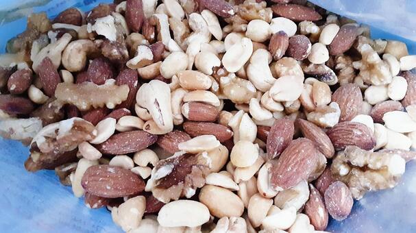 ４種ミックスナッツ・3 ナッツ,食べ物,ミックスの写真素材