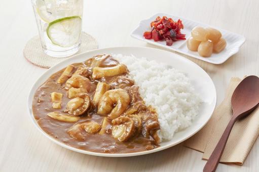 シーフードカレー シーフードカレー シーフードカレー,カレー,シーフードの写真素材