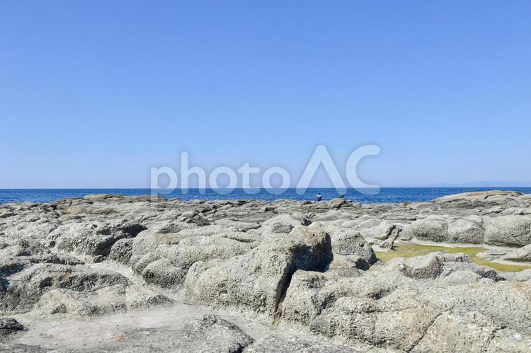 千畳敷海岸・青森 千畳敷海岸,深浦千畳敷,東北地方の写真素材