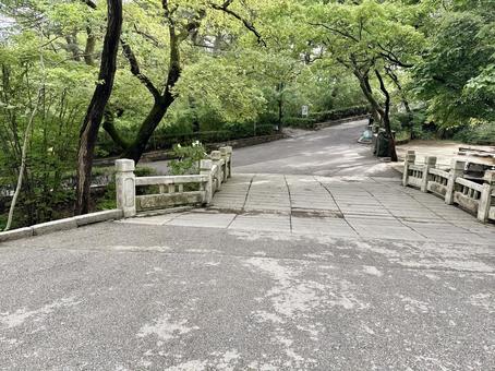 自然と石の橋 錦江山公園,丹東,海外の写真素材
