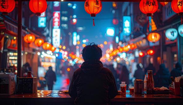 屋台の街並みイメージ 屋台の街並みイメージの写真