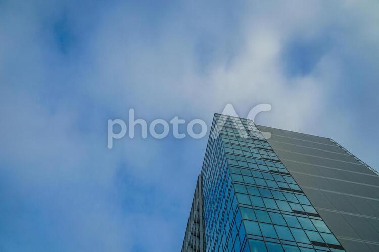 お台場のビル群と青空 お台場,高層ビル,ビルの写真素材
