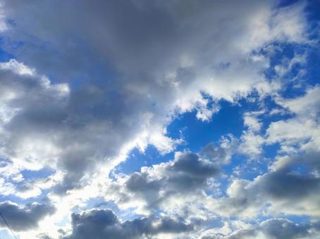 青空と雲 青空と雲の写真