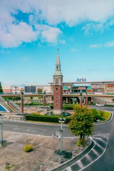 【兵庫】倉敷駅の周辺 兵庫,倉敷駅,倉敷の写真素材