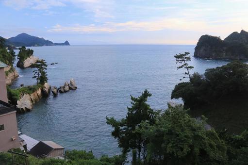 Beautiful sunset from the hot spring town, JPG Beautiful sunset from the hot spring town, JPG