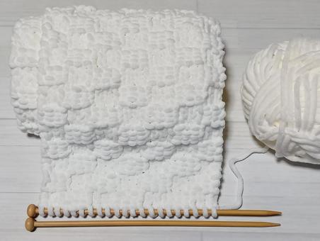 編み物 編み物,あみもの,毛糸の写真素材