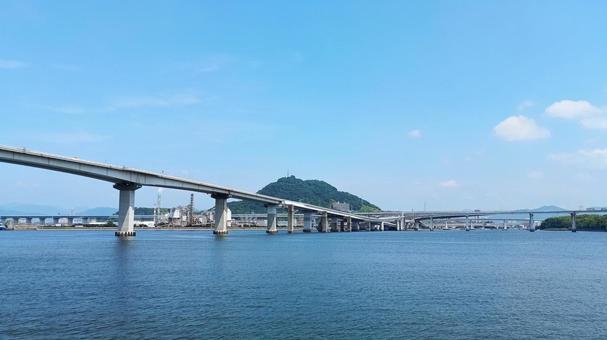 Photo, 広島大橋, kaita bridge, hiroshima bay bridge, 