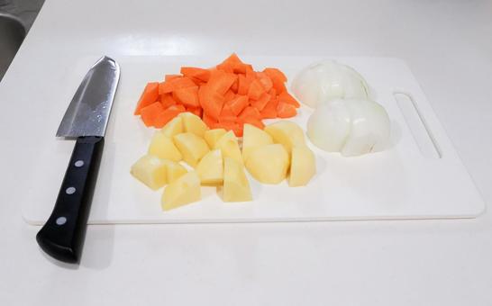 切った野菜 自炊,調理,料理の写真素材