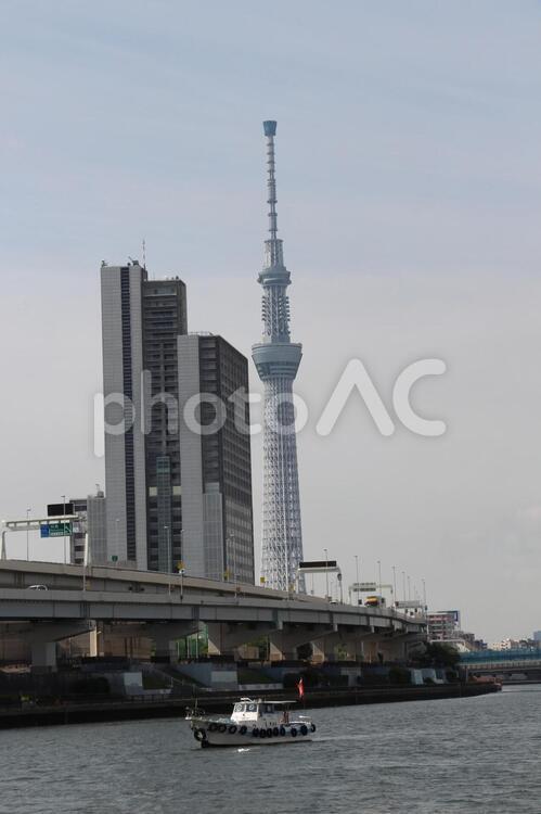 墨田の流れ 都市,水域,川の写真素材