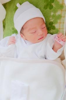 新生児生後０日 新生児,生後０日,赤ちゃんの写真素材