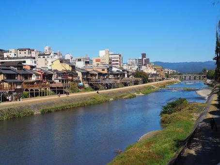 鴨川 鴨川,京都,風景の写真素材