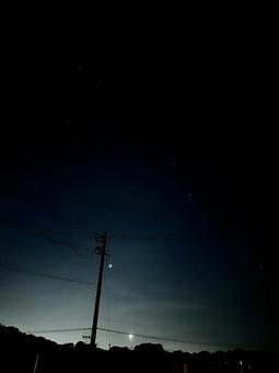 月と星 月と星の写真