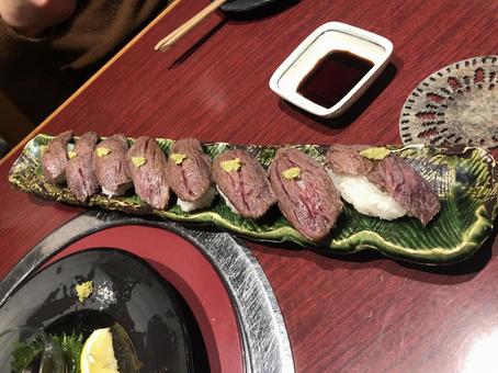 Meat sushi, JPG Meat sushi, JPG