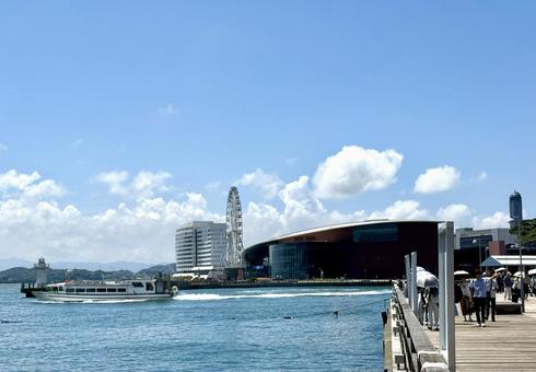 2025年夏 山口県下関市唐戸関門海峡 2025年夏 山口県下関市唐戸関門海峡 唐戸,下関,市場の写真素材