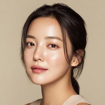 柔らかな光に包まれた女性の表情 柔らかな光に包まれた女性の表情の写真