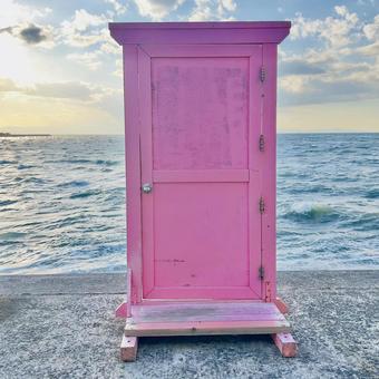 真玉海岸 ドア,真玉海岸,屋外での写真素材