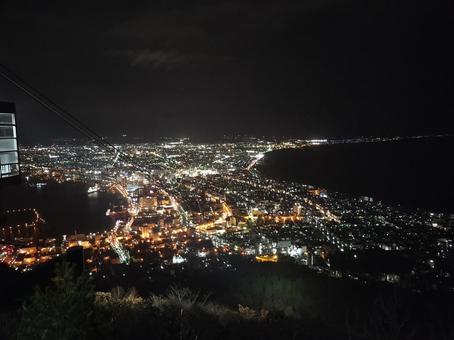 函館の夜景 函館,夜景,風景の写真素材