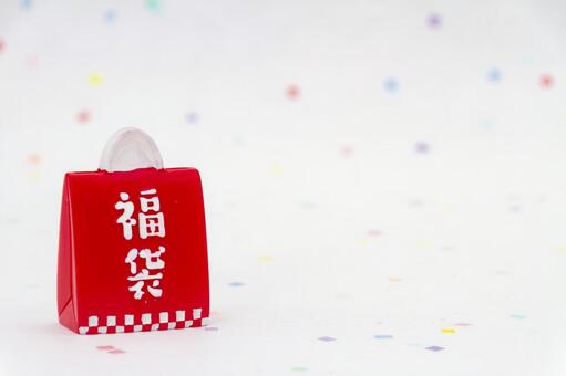 福袋とカラフルな和紙 福袋,新年,正月の写真素材