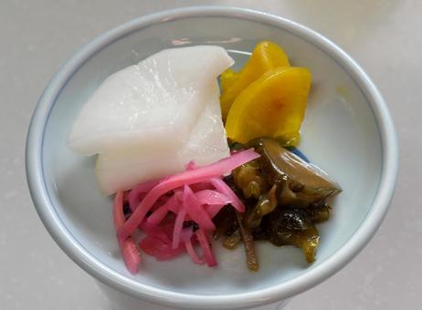 美味しい漬物 大根づけ,色々,各種の写真素材