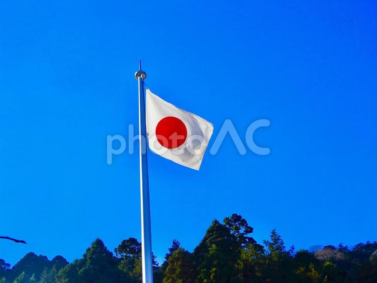 日本国家とブルースカイ 青空,空,ブルースカイの写真素材