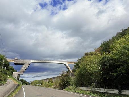百間樋水路橋 百間樋水路橋 水路橋,独立水管橋,二合田用水の写真素材