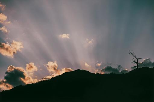 夕暮れ 夕暮れ 光,秋,夕暮れの写真素材