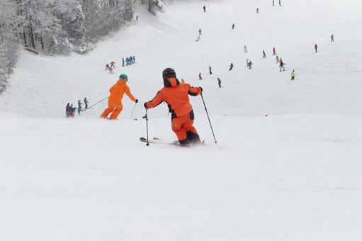 Ski Skier Slope School Rime Tree Instructor Sugadairakogen Coach Cobb Slope Tengu Gelande Ski Skier Slope School Rime Tree Instructor Sugadairakogen Coach Cobb Slope Tengu Gelande