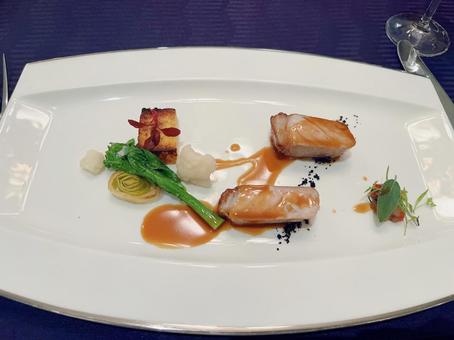 Photo, course meal, fashionable, pork, 
