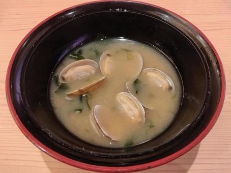アサリの貝汁 アサリの貝汁 貝汁,アサリ,味噌汁の写真素材