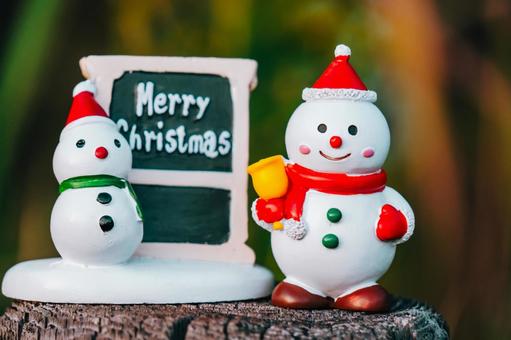 雪だるまコンビです、宜しく 雪だるまコンビです、宜しく クリスマス,メリークリスマス,雪だるまの写真素材