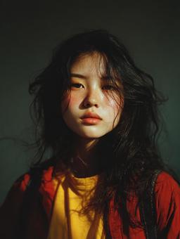 美しいアジア人女性のポートレート 美しいアジア人女性のポートレートの写真