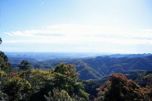 広大な山々を見下ろす風景 山,山脈,稜線の写真素材