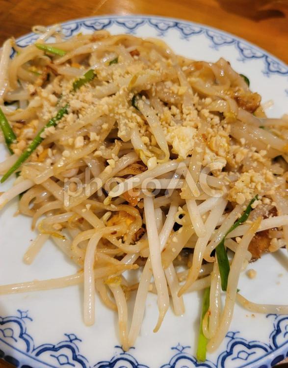 パッタイ パッタイ,タイ料理,焼きそばの写真素材