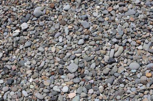 小石の地面のアップの写真