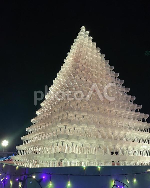 イルミネーション ライト,グラス,イルミネーションの写真素材