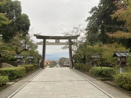 武田神社景色の写真