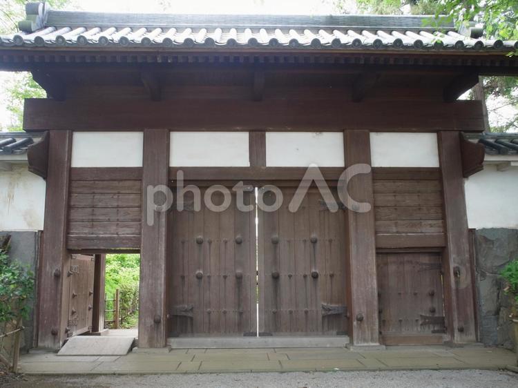 館林城跡　土橋門 館林城,門,土橋門の写真素材