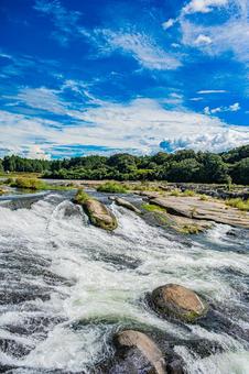 鹿児島　曽木の滝の風景 曽木の滝,鹿児島,自然の写真素材
