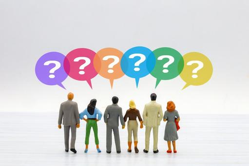 みんなの疑問 疑問,なぜ,クエスチョンの写真素材