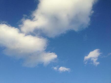 青空と雲 青空と雲の写真